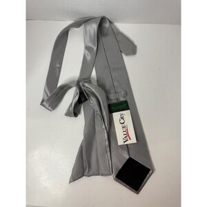 Gray Silver Necktie Harve Bernard Silk Tie New Formal Party Wedding Prom Elegant